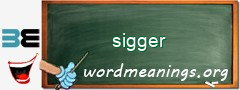 WordMeaning blackboard for sigger